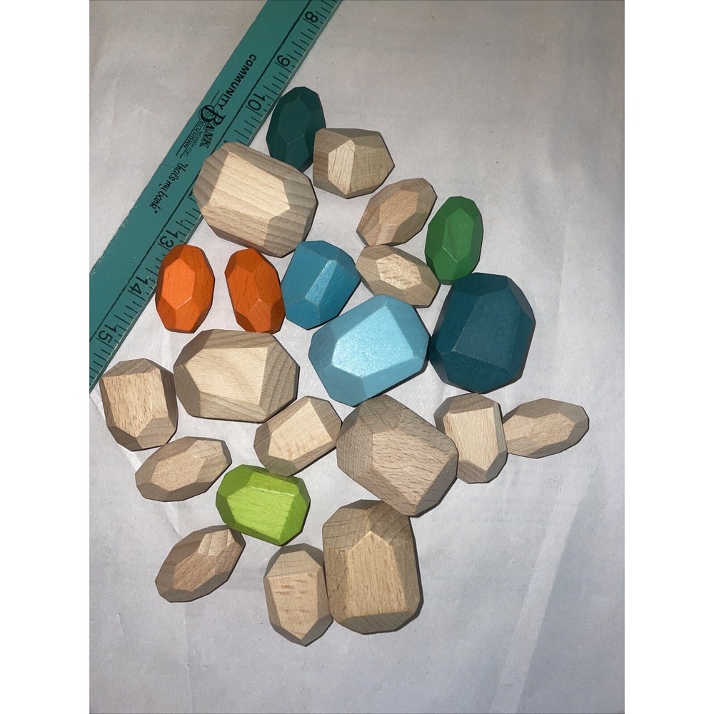 Wooden‎ Balancing Building Rocks Blocks - Picture 2 of 3